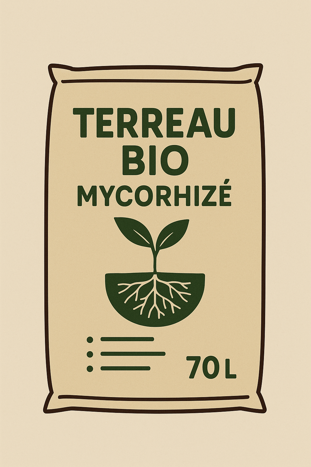 Terreau bio et mycorhizé - 70 litres