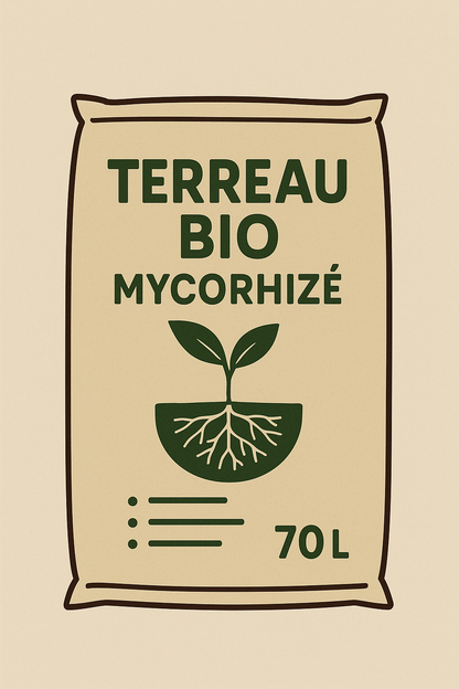 Terreau bio et mycorhizé - 70 litres